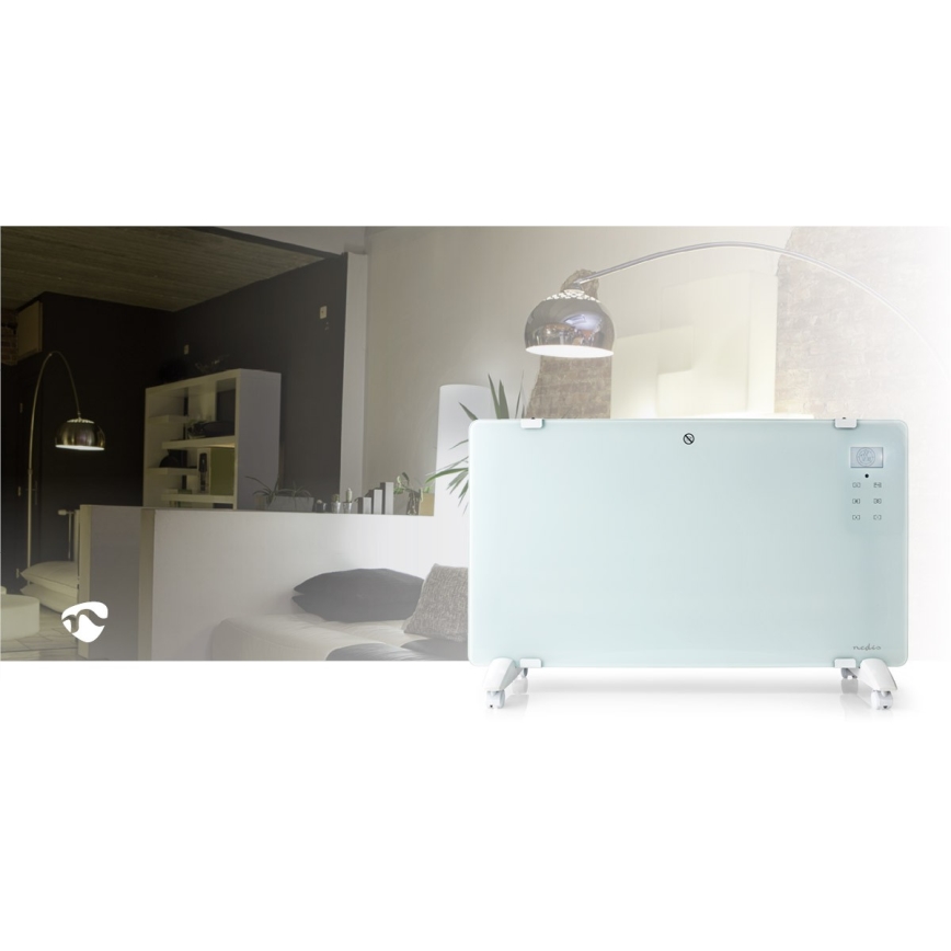 Convector electric 2000 W/230 V, Wi‑Fi, IP24, cu termostat