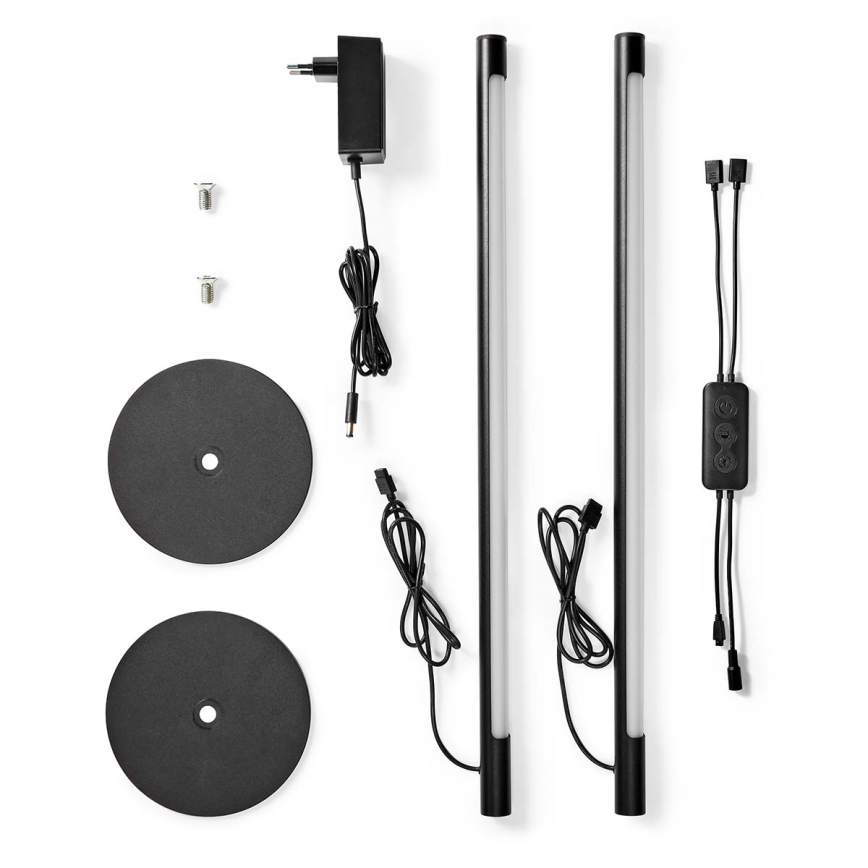 SET 2x Lampă de birou LED RGBIC reglabilă SmartLife LED/36W/230V 55 cm 2700-6500K Wi-Fi Tuya + telecomandă