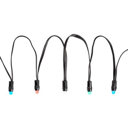 Șir luminos LED RGB exterior pentru Crăciun 48xLED 13,8m IP65 Wi-Fi Tuya