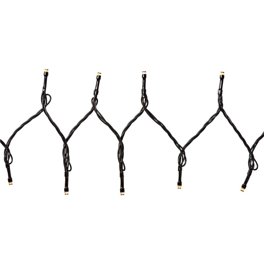 Șir luminos LED exterior de Crăciun 400xLED/8 funcții 25m IP65 Wi-Fi Tuya alb cald