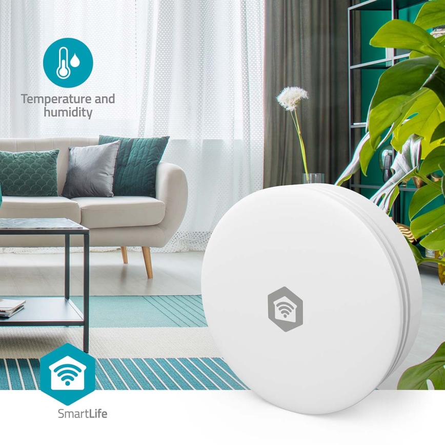 Monitor inteligent pentru calitatea aerului SmartLife – Wi‑Fi, compatibil Tuya