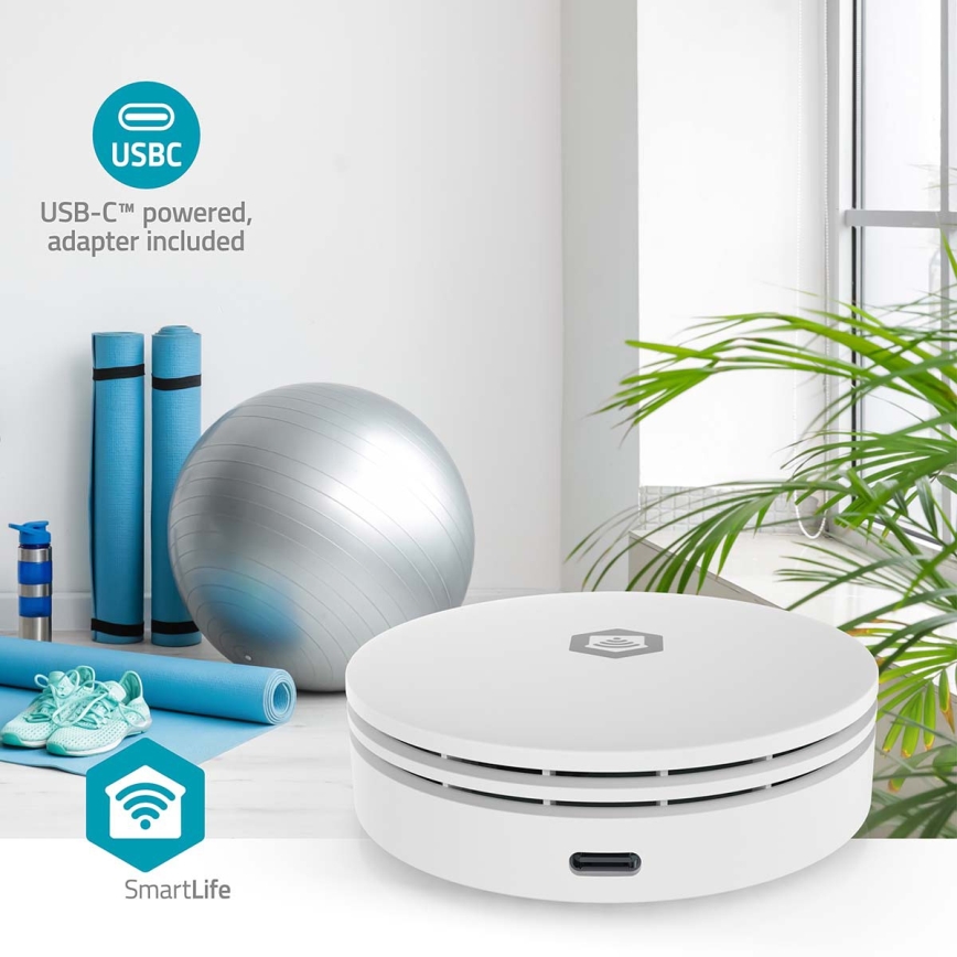 Monitor inteligent pentru calitatea aerului SmartLife – Wi‑Fi, compatibil Tuya