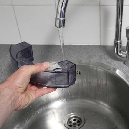 Aspirator robot inteligent cu mop 28W/2500 mAh Wi-Fi negru + telecomandă