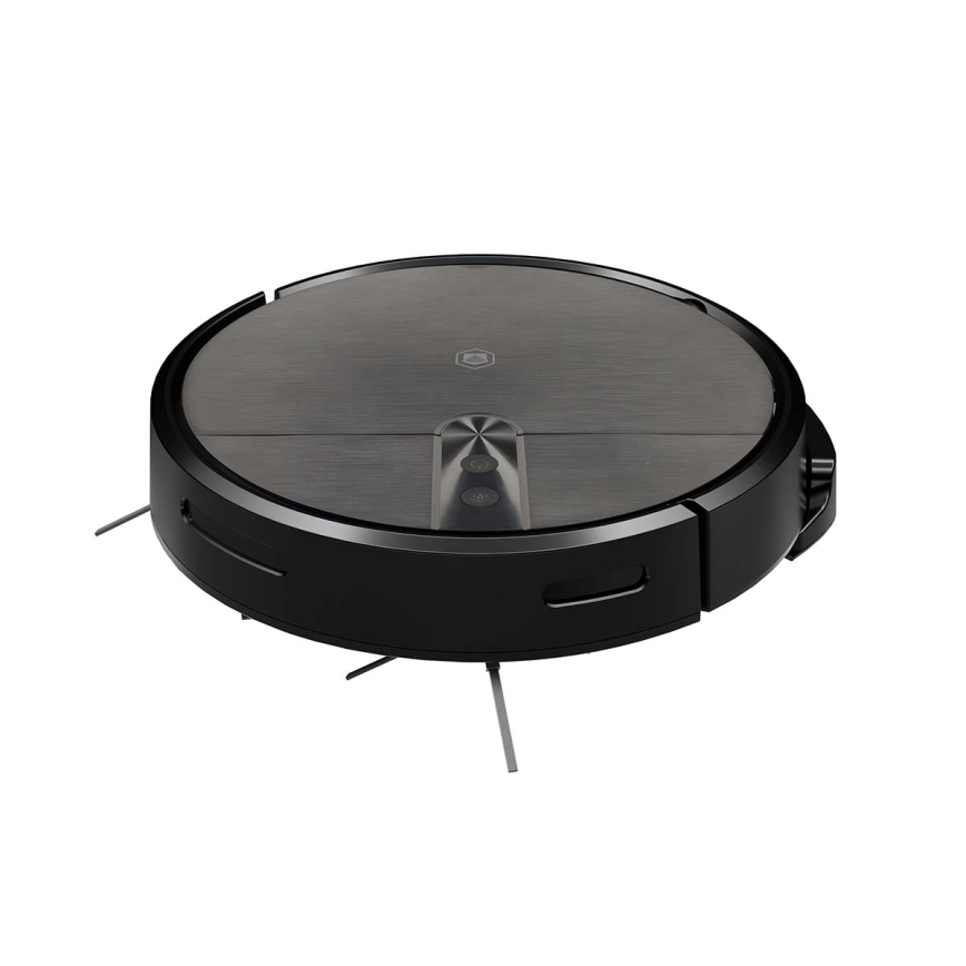 Aspirator robot inteligent SmartLife cu mop, 2600 mAh, Wi‑Fi Tuya, negru + telecomandă
