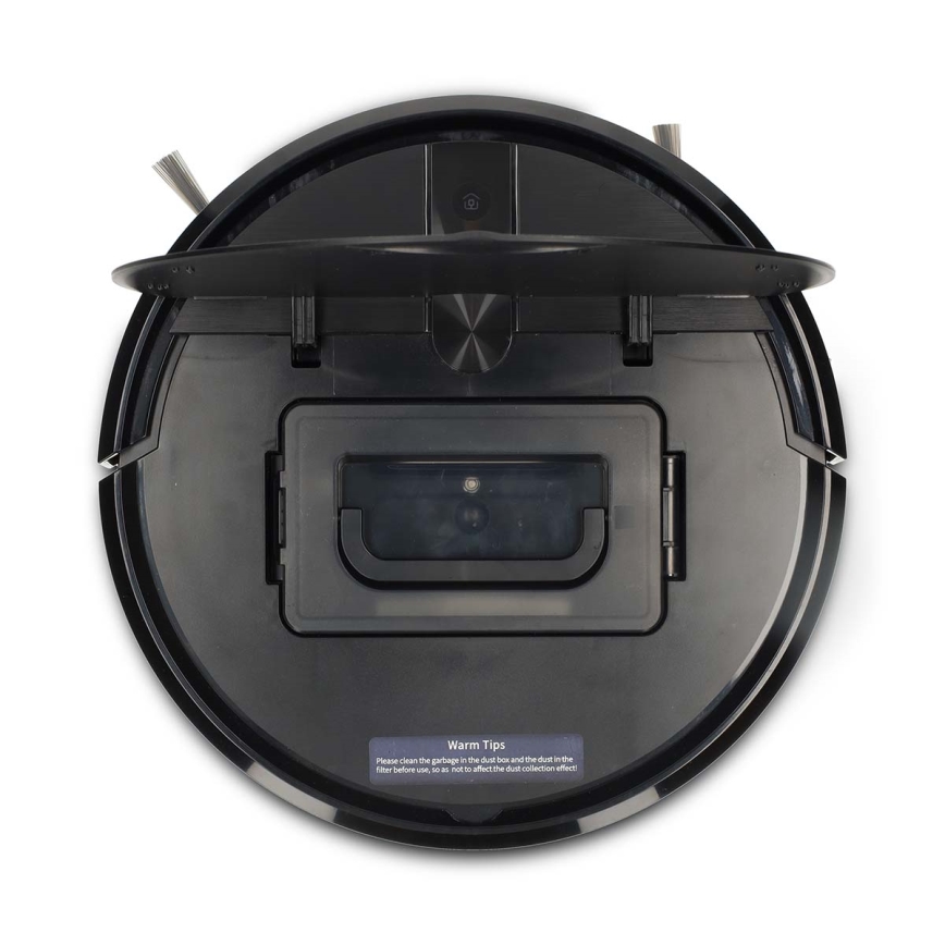 Aspirator robot inteligent SmartLife cu mop, 2600 mAh, Wi‑Fi Tuya, negru + telecomandă