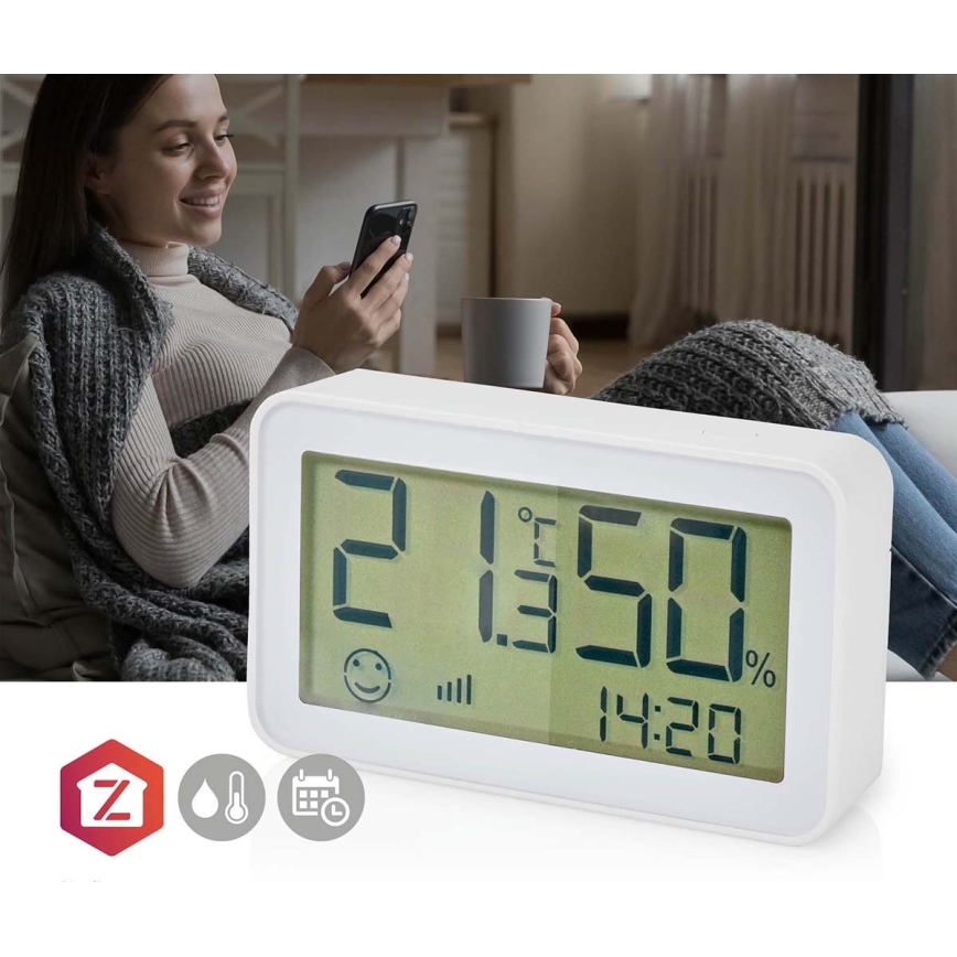 Senzor de temperatură și umiditate, alimentat cu 2 baterii AAA