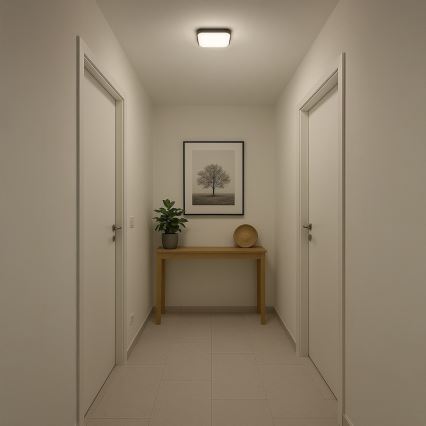 NEMO Plafonieră LED, 11 W, 230 V, 26 x 26 cm, negru