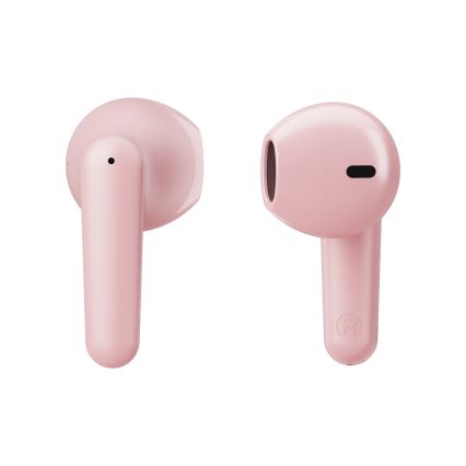 Niceboy Beans 4 POP - Căști wireless roz, 200 mAh + 2 x 30 mAh, IPX4