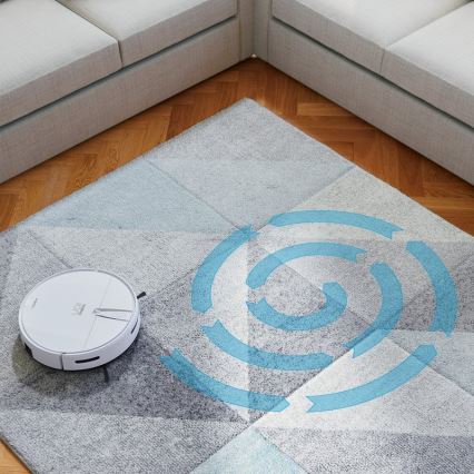 Niceboy ION Charles i4 - Aspirator robot inteligent 2în1 4400 mAh Wi-Fi alb + telecomandă