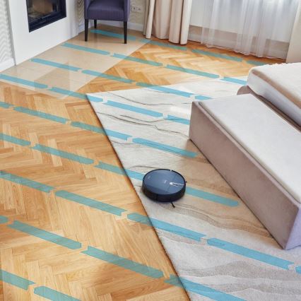 Niceboy ION Charles i4 - Aspirator robot inteligent 2în1 4400 mAh Wi-Fi negru + telecomandă