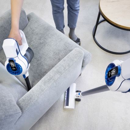 Niceboy ION Hurricane H5 - Aspirator vertical fără fir 2 în 1 150W/2200 mAh alb/albastru