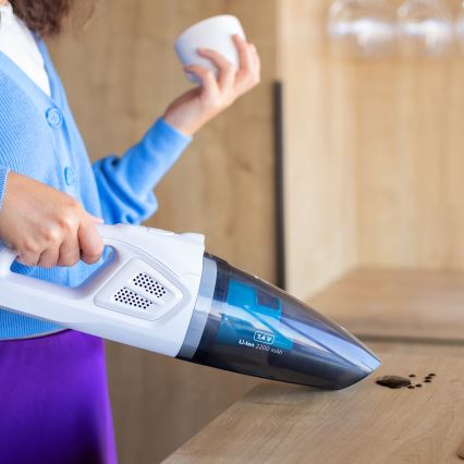 Niceboy ION Hurricane R1 - Aspirator portabil reîncărcabil 50W/2200 mAh alb/albastru