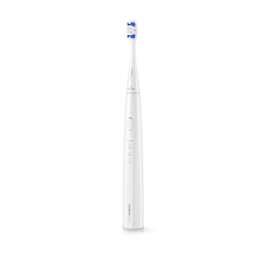 Niceboy ION Sonic Kids - Periuță de dinți sonică pentru copii 500 mAh IPX7 alb