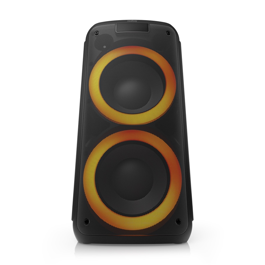 Niceboy PARTY Boss 2 - Boxă wireless LED cu microfon și funcție powerbank 200W/4500 mAh + telecomandă