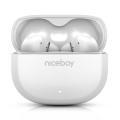 Niceboy Pins 4 - Căști wireless cu ANC 400 mAh + 2x 50 mAh IPX4 alb