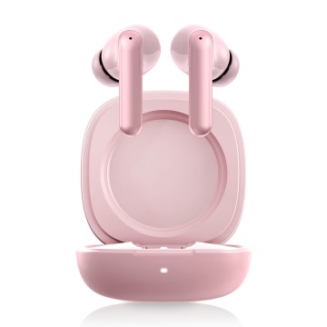 Niceboy Pins 4 PRO - Căști wireless cu ANC, 380 mAh + 2x 35 mAh, IP54, roz