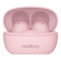 Niceboy Podsie 4 POP - Căști wireless 400 mAh + 2x 40 mAh, IPX4, roz