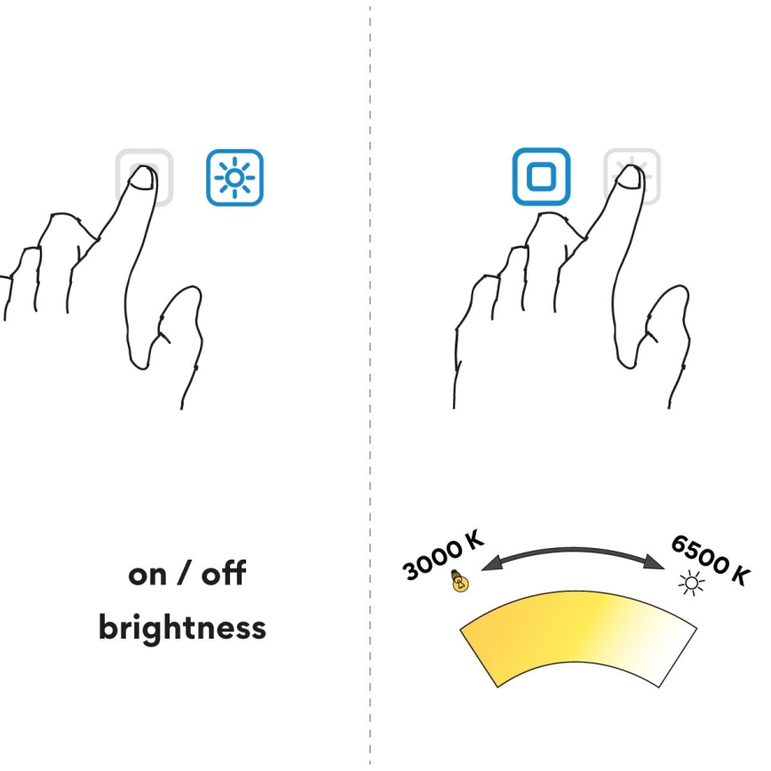 NIMCO ZP 11001VX - Oglindă de baie LED retroiluminată, reglabilă, 21W/230V, 3000–6500K, 70x50 cm, IP44