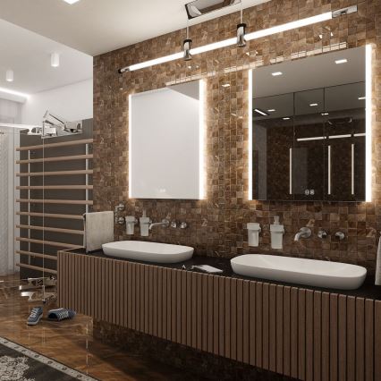 NIMCO ZP 11002VX - Oglindă de baie LED cu iluminare din spate și intensitate reglabilă LED/24W/230V 3000-6500K 80x60 cm IP44