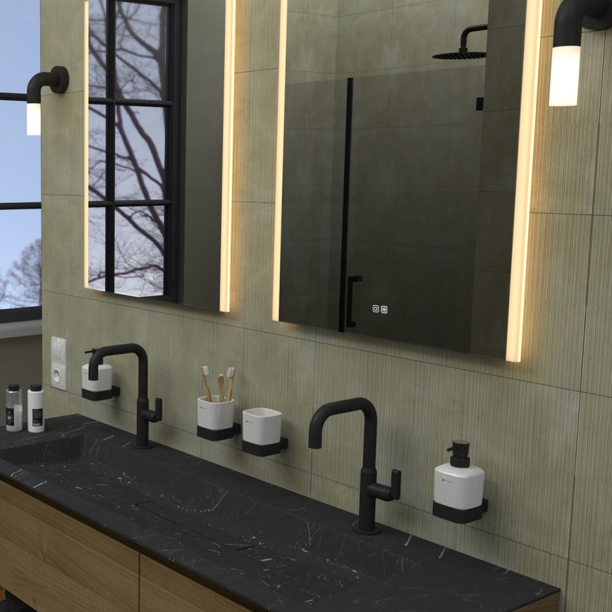 NIMCO ZP 11002VX - Oglindă de baie LED cu iluminare din spate și intensitate reglabilă LED/24W/230V 3000-6500K 80x60 cm IP44