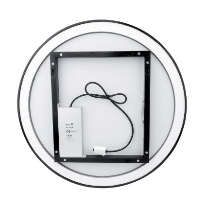 NIMCO ZPC 28000RVX-90 - Oglindă de baie LED retroiluminată, reglabilă, LED/26W/230V, 3000–6500K, Ø 60 cm, negru mat, IP44