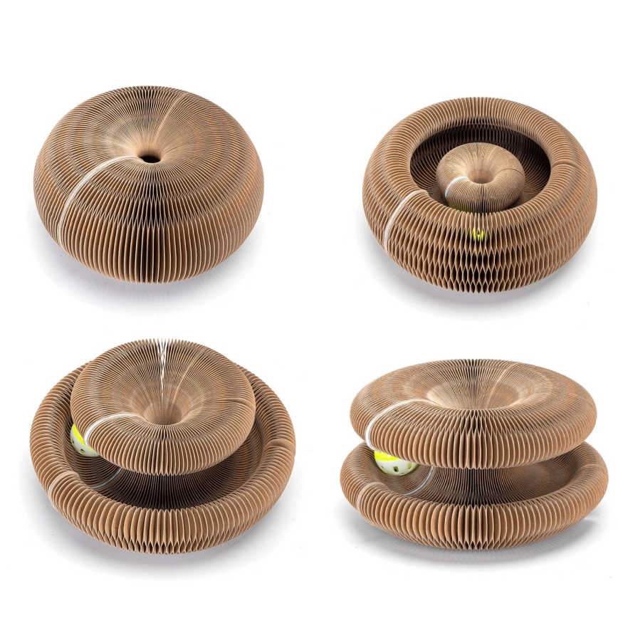 Nobleza - Stâlp de zgâriat 3 în 1 pentru pisici, maro