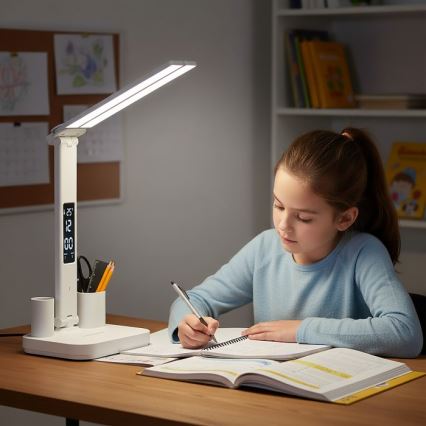Lampă de birou LED reîncărcabilă cu reglare a intensității NOBLITE P LED/5W/5V 3000/4000/6000K 2200 mAh albă