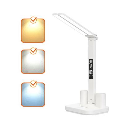 Lampă de birou LED reîncărcabilă cu reglare a intensității NOBLITE P LED/5W/5V 3000/4000/6000K 2200 mAh albă