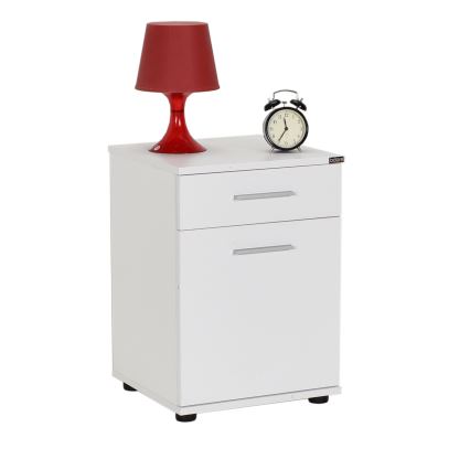 Noptieră 57x40 cm alb