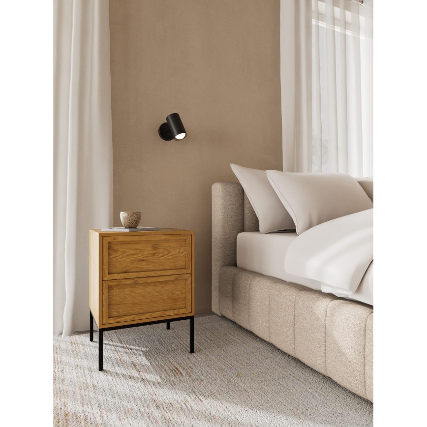 Noptieră ALIN 46 x 40 cm, maro deschis