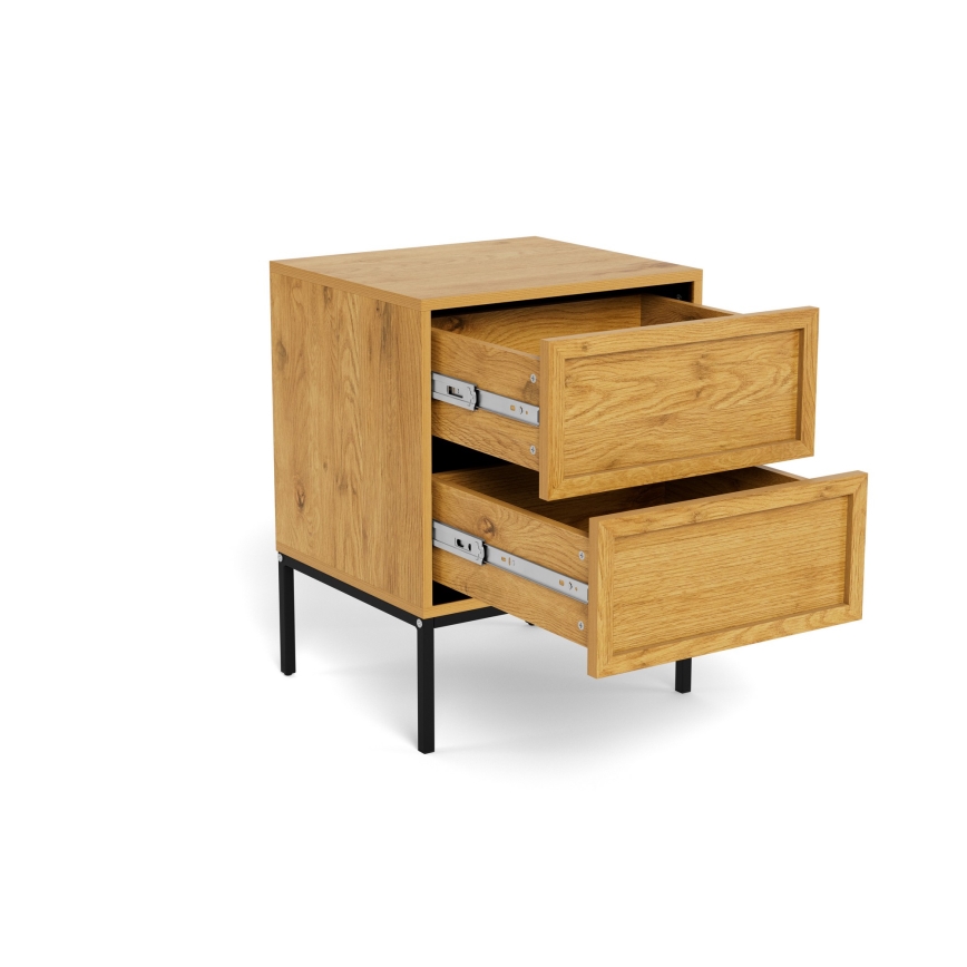 Noptieră ALIN 46 x 40 cm, maro deschis