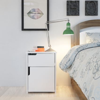 Noptieră ASRA 60x45 cm albă