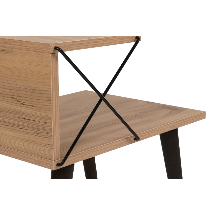 Noptieră CROSS 55x50 cm maro