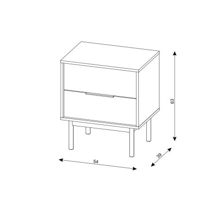 Noptieră ELI neagră