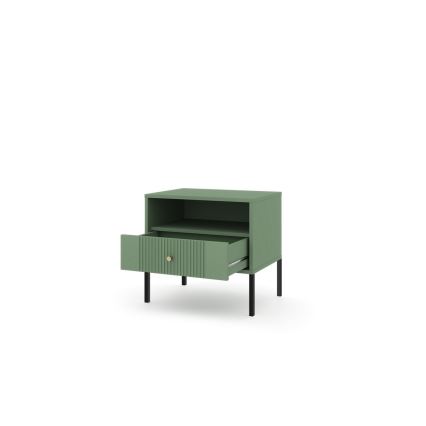 Noptieră LUE, verde/negru