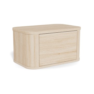 Noptieră MADERA, 46x30 cm, stejar alb