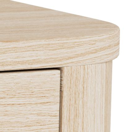 Noptieră MADERA, 46x30 cm, stejar alb