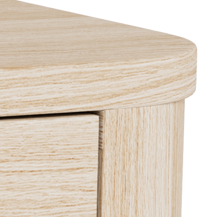 Noptieră MADERA, 46x30 cm, stejar alb