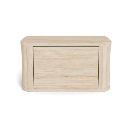 Noptieră MADERA, 46x30 cm, stejar alb