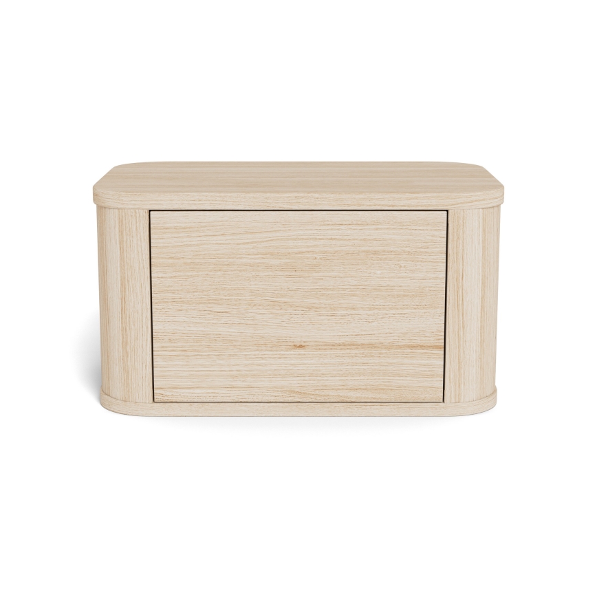Noptieră MADERA, 46x30 cm, stejar alb