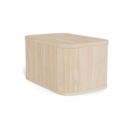 Noptieră MADERA, 46x30 cm, stejar alb