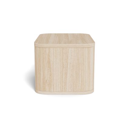 Noptieră MADERA, 46x30 cm, stejar alb