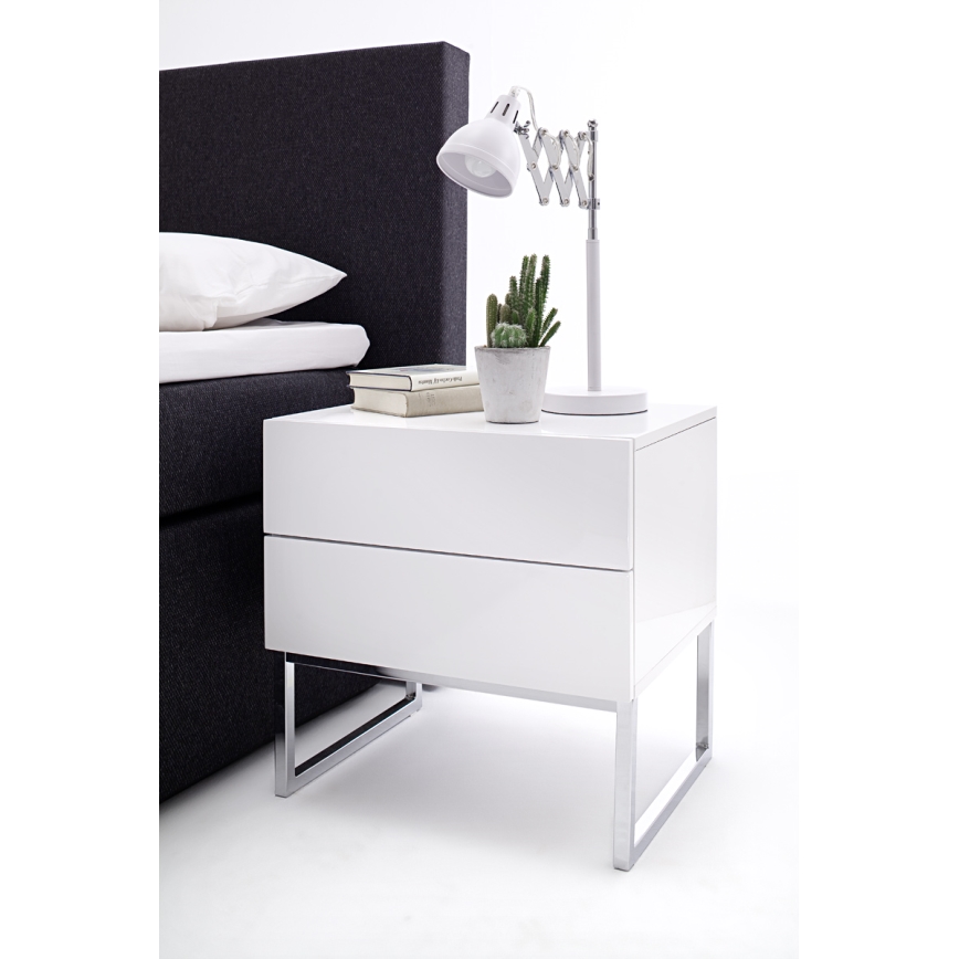 Noptieră ROCKY albă