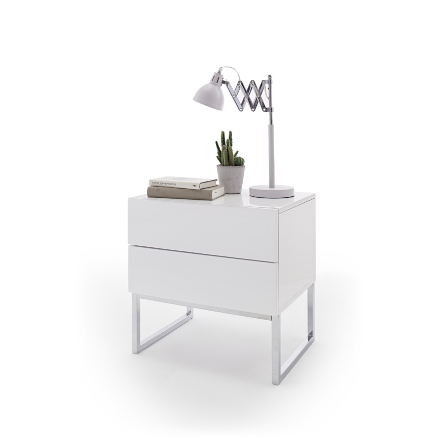 Noptieră ROCKY albă