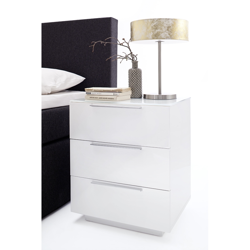 Noptieră ROCKY XXL albă