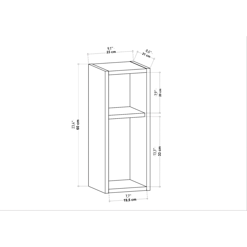 Noptieră TILMO antracit