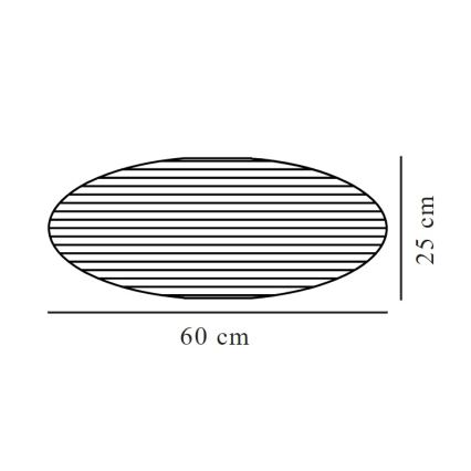 Nordlux - Abajur pentru candelabru VILLO E27, diametru 60 cm, maro