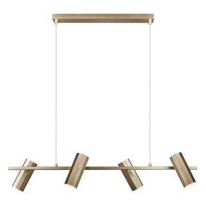 Nordlux - ALANIS lustră suspendată pe cablu 4xGU10/15W/230V alamă