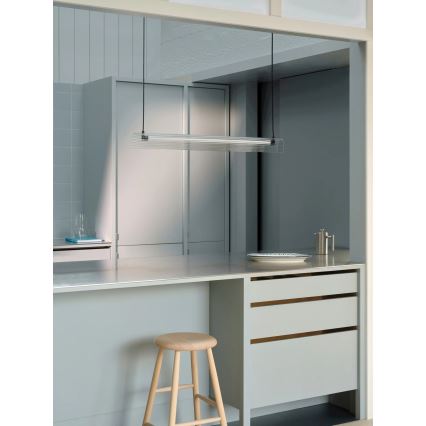 Nordlux - Lustru LED dimabil suspendat pe cablu ALIANI LED/20W/230V 3000K 100 cm negru/transparent