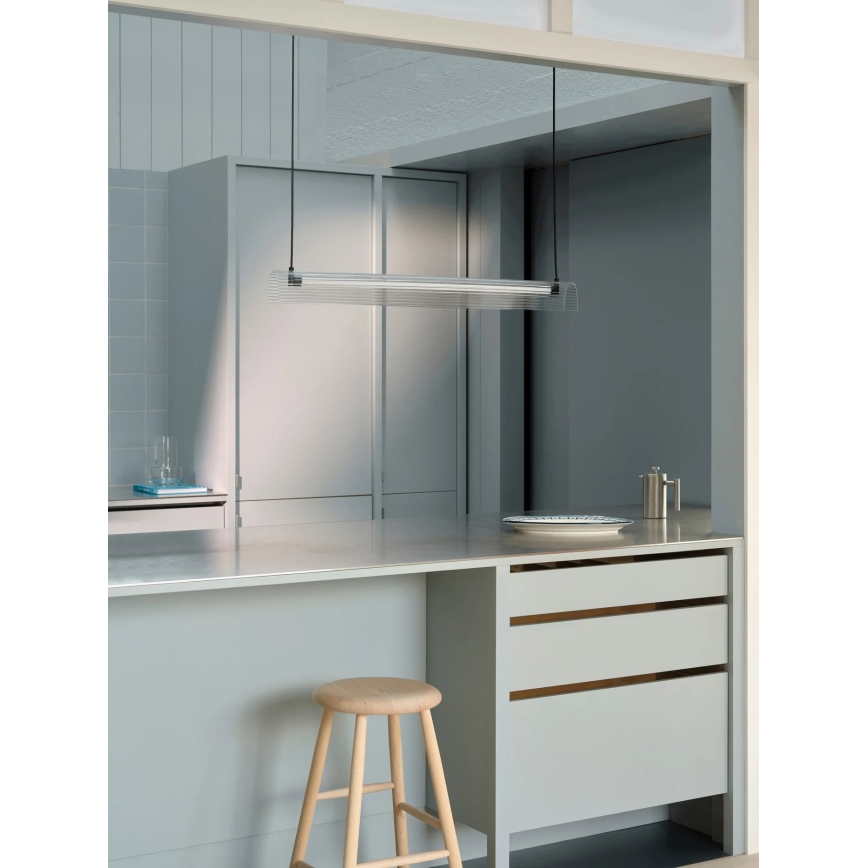 Nordlux - Lustru LED dimabil suspendat pe cablu ALIANI LED/20W/230V 3000K 100 cm negru/transparent